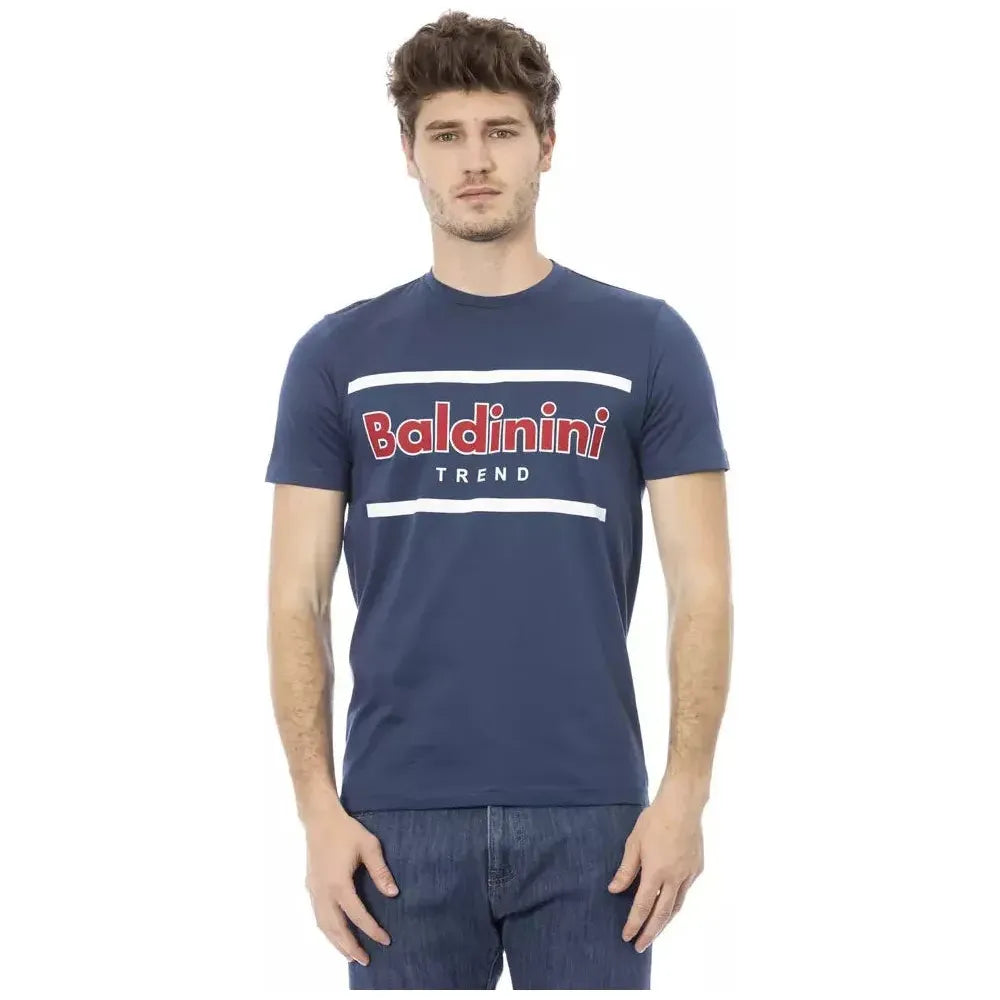 Baldinini Trend Blue Cotton Men T-Shirt