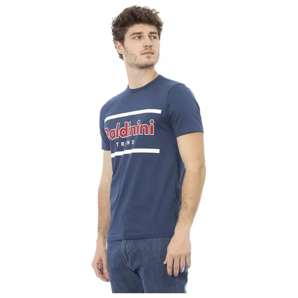 Baldinini Trend Blue Cotton Men T-Shirt