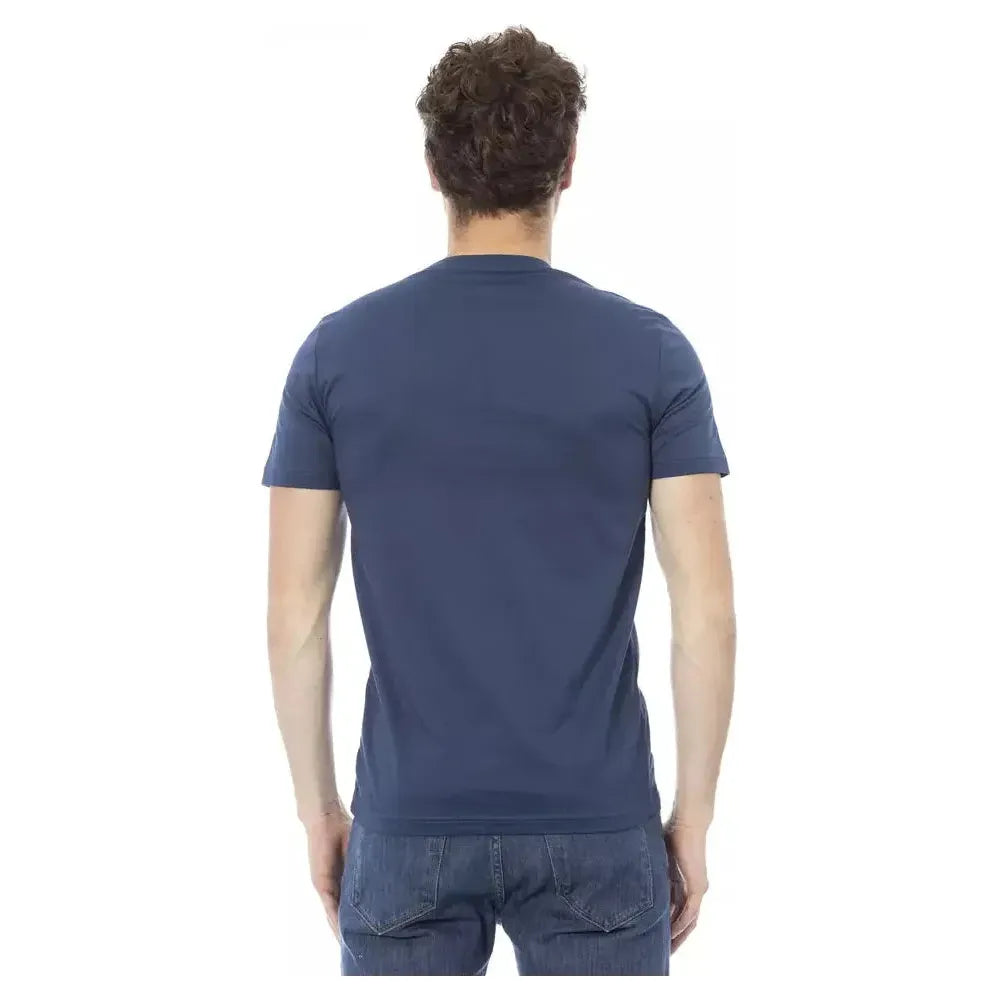 Baldinini Trend Blue Cotton Men T-Shirt