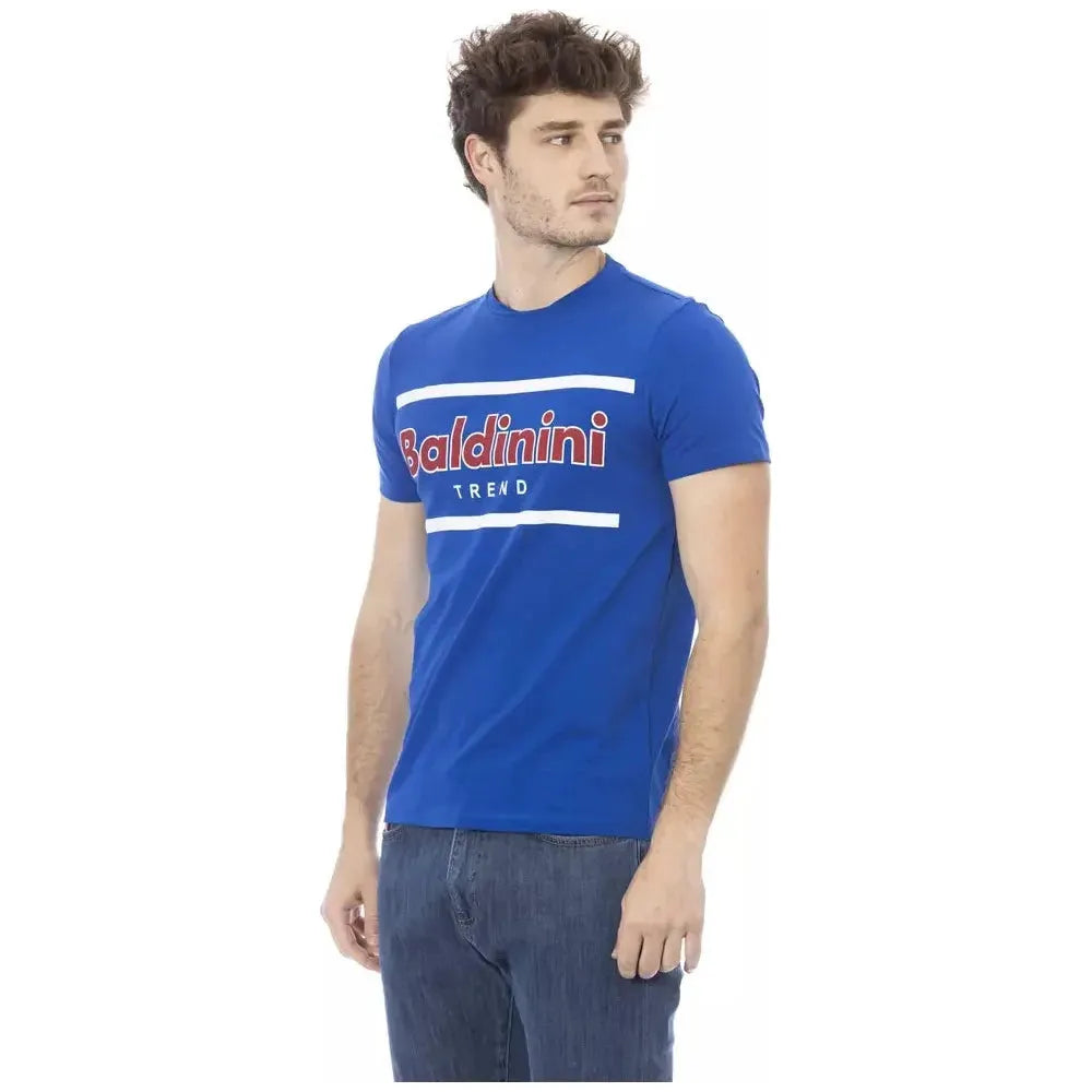 Baldinini Trend Blue Cotton Men T-Shirt