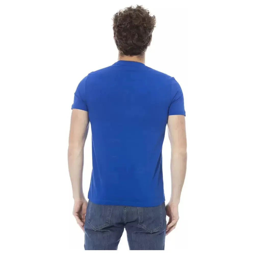 Baldinini Trend Blue Cotton Men T-Shirt