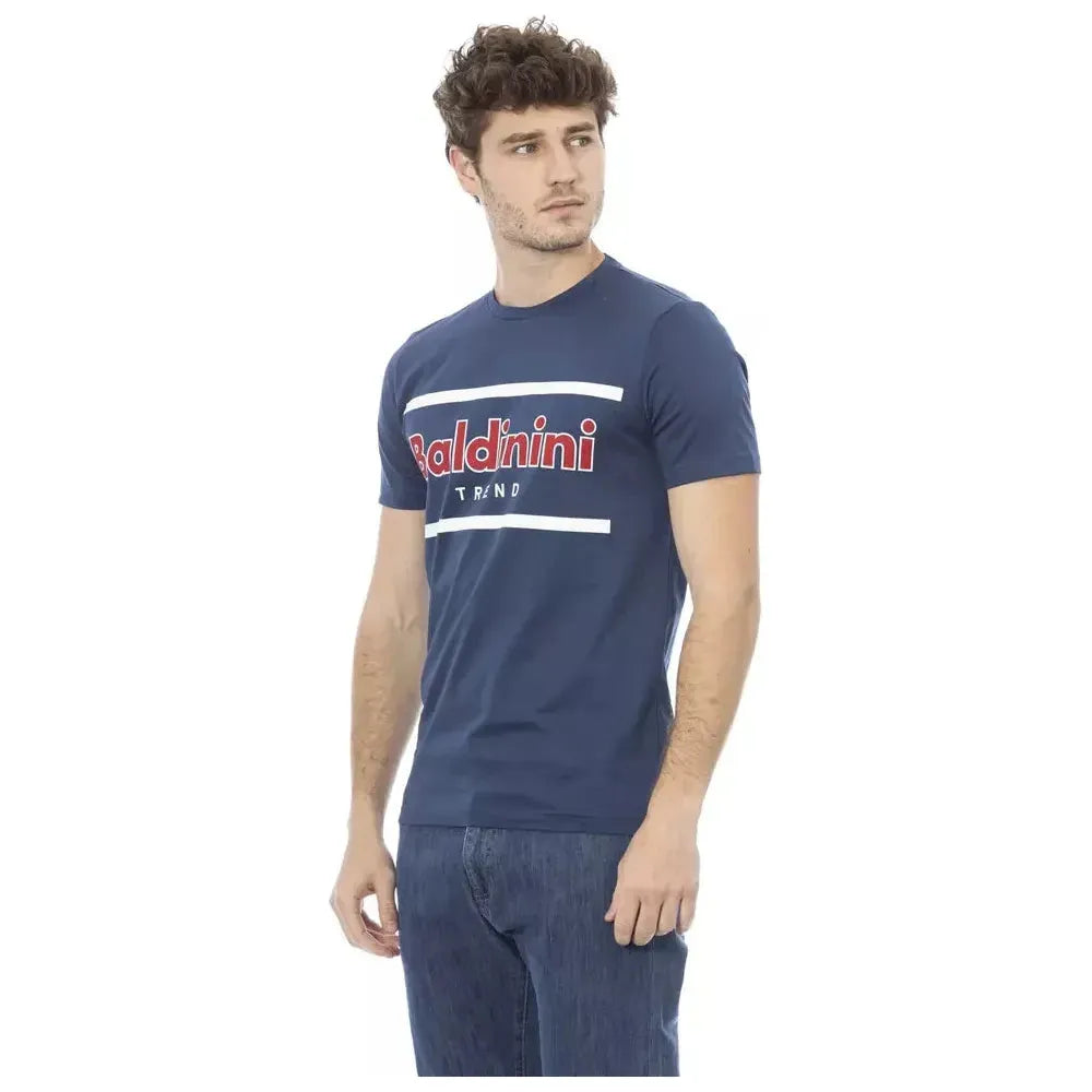 Baldinini Trend Blue Cotton Men T-Shirt