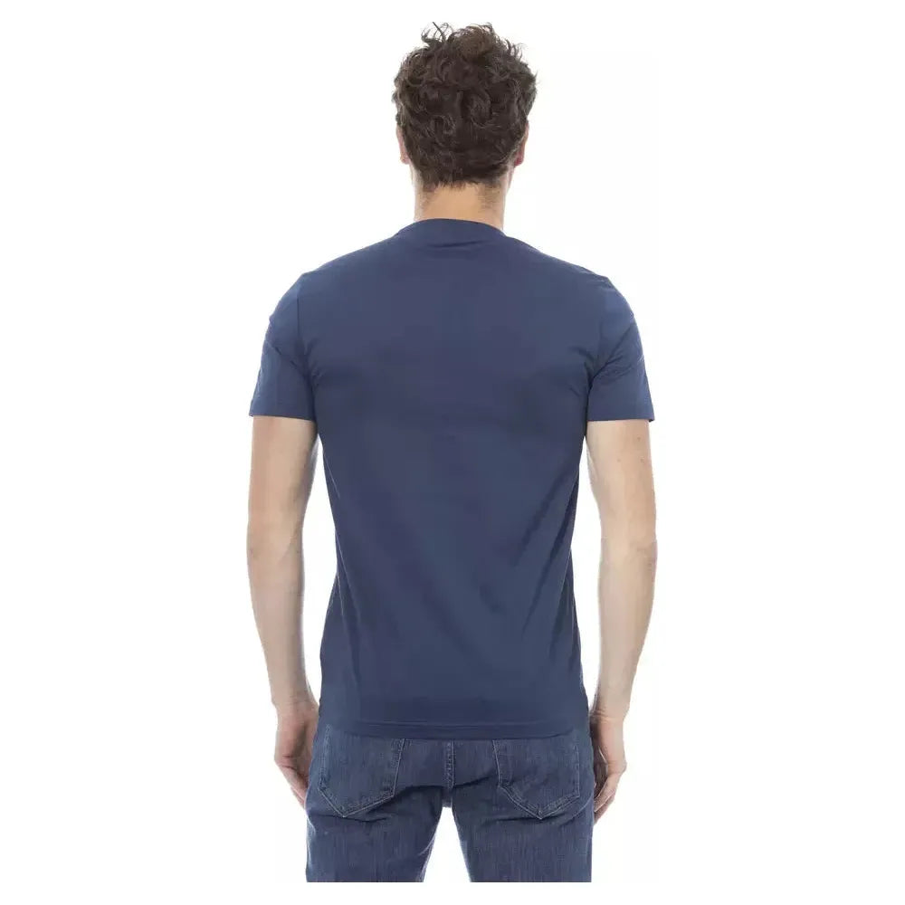 Baldinini Trend Blue Cotton Men T-Shirt