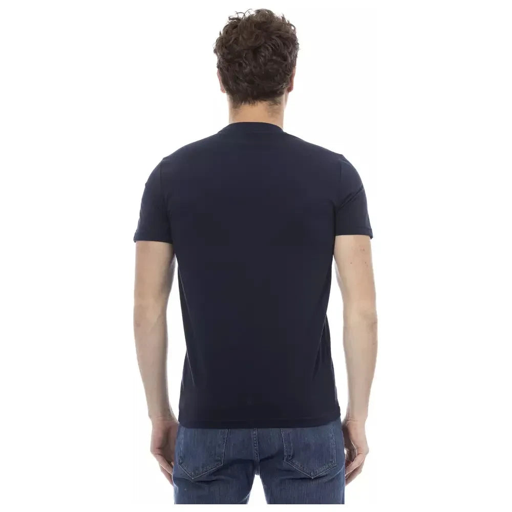 Baldinini Trend Blue Cotton Men T-Shirt Baldinini Trend