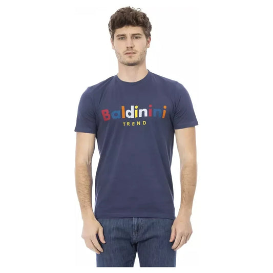 Baldinini Trend "Blue Cotton Men T-Shirt" Baldinini Trend