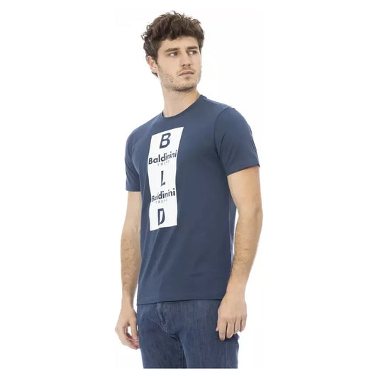 Baldinini Trend Blue Cotton Men's T-Shirt Baldinini Trend