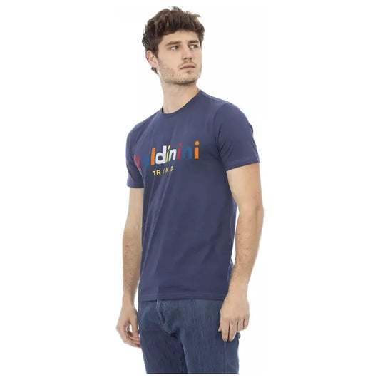 Baldinini Trend "Blue Cotton Men T-Shirt" Baldinini Trend