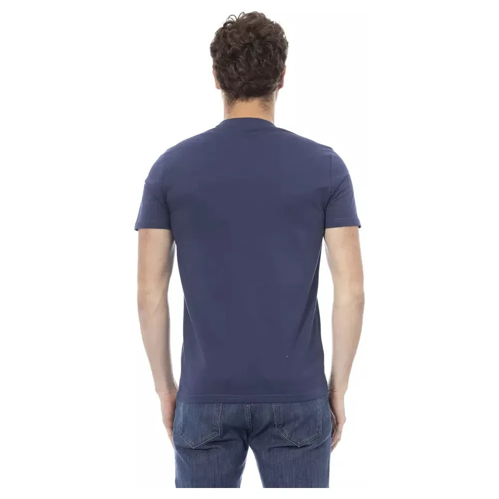 Baldinini Trend "Blue Cotton Men T-Shirt" Baldinini Trend