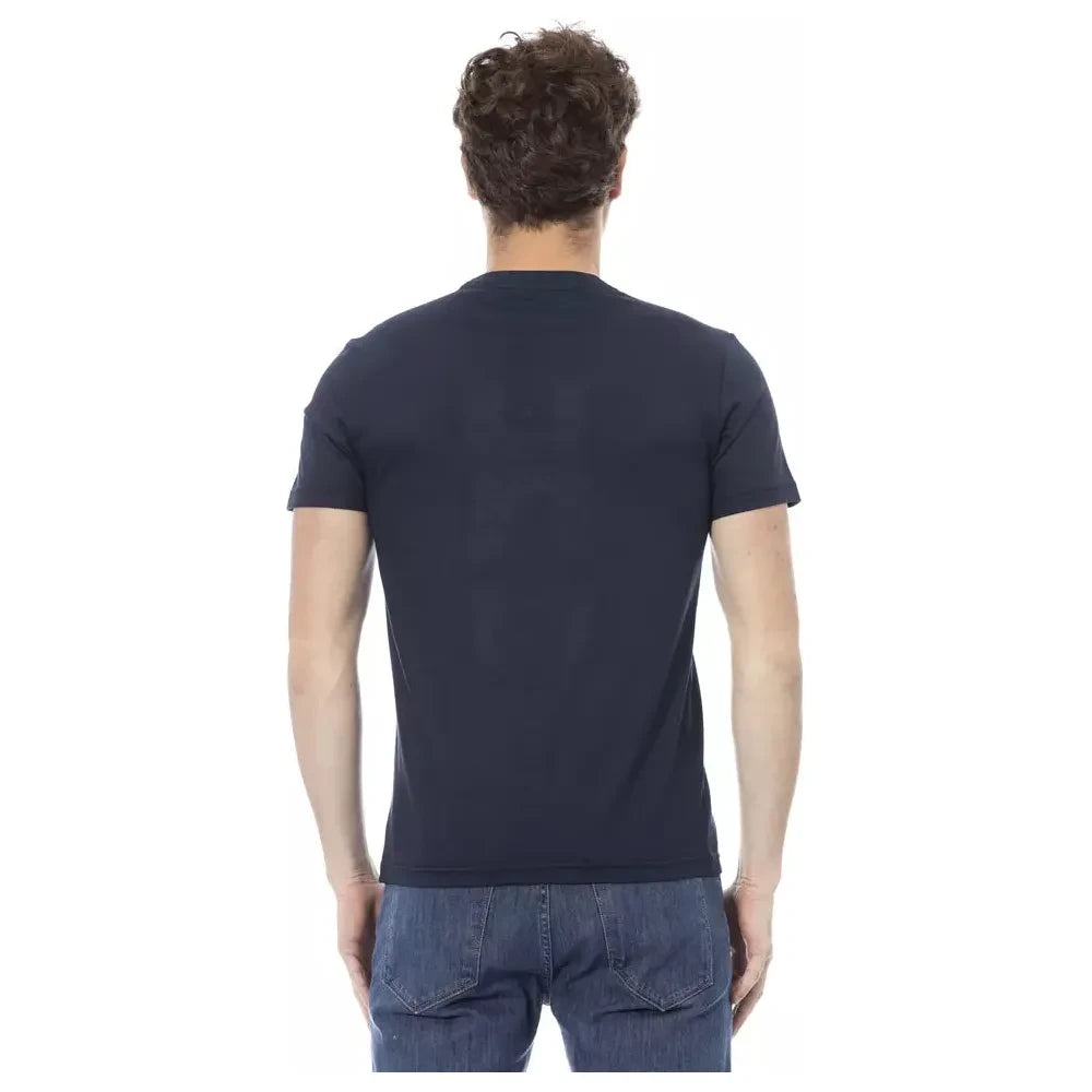 Baldinini Trend Blue Cotton Men T-Shirt Baldinini Trend