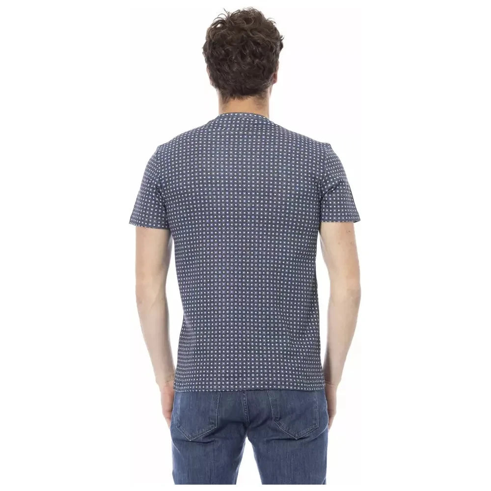 Baldinini Trend Gray Cotton Men T-Shirt Baldinini Trend