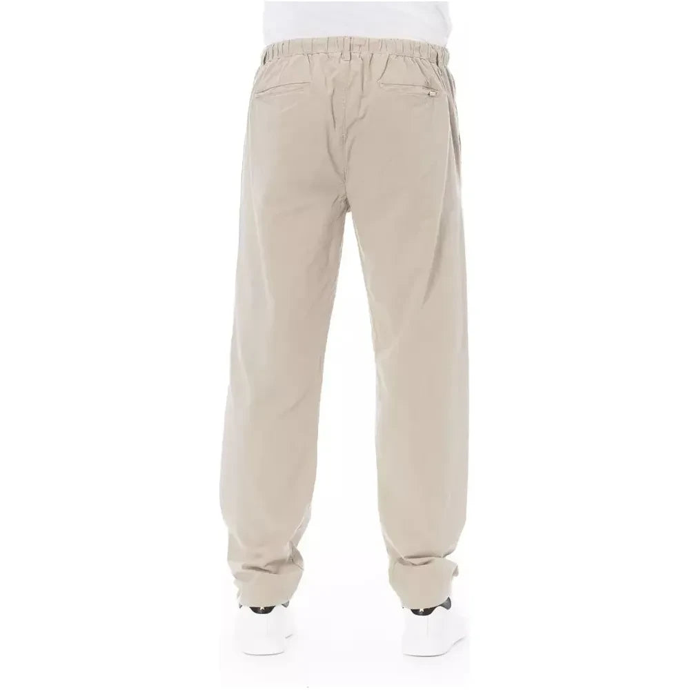 Baldinini Trend Beige Cotton Men Chino Baldinini Trend