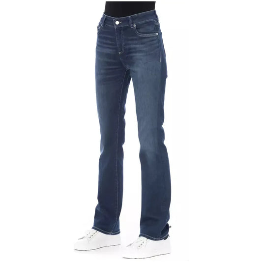 Baldinini Trend Blue Cotton Women Jeans Baldinini Trend