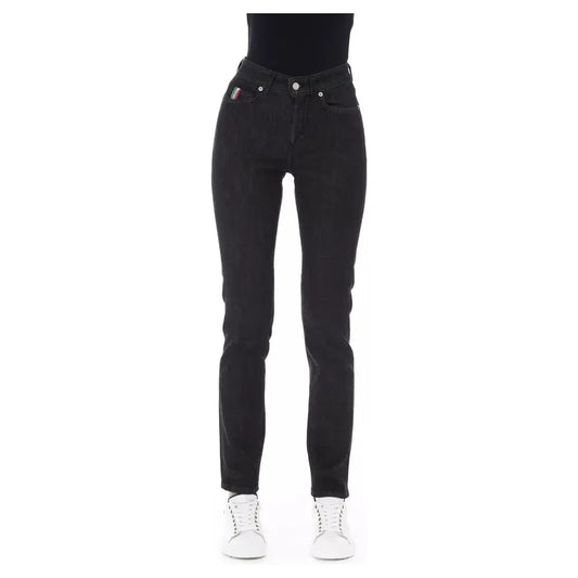 Baldinini Trend Black Cotton Women's Jean Baldinini Trend