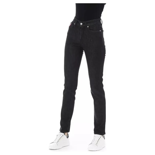 Baldinini Trend Black Cotton Women's Jean Baldinini Trend