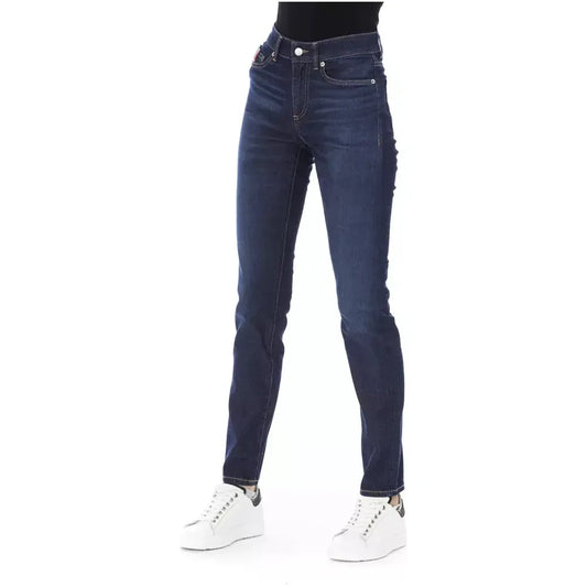 Baldinini Trend Blue Cotton Women Jeans Baldinini Trend