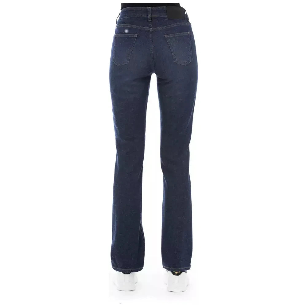 Baldinini Trend Blue Cotton Women Jeans Baldinini Trend