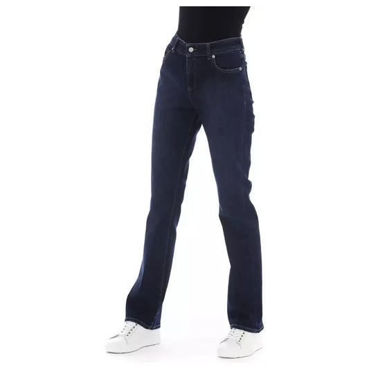 Baldinini Trend Blue Cotton Women Jeans Baldinini Trend