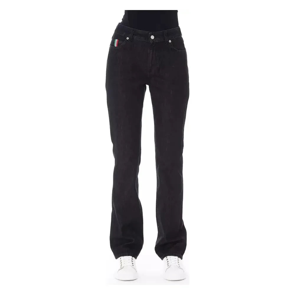 Baldinini Trend Black Cotton Women Jeans Baldinini Trend