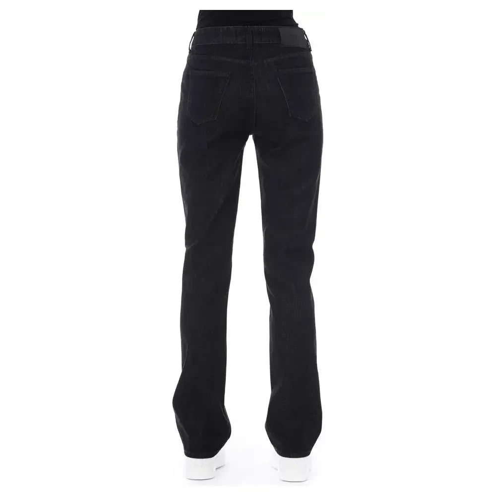 Baldinini Trend Black Cotton Women Jeans Baldinini Trend