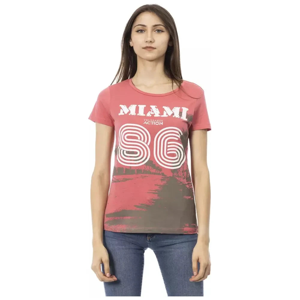 Trussardi Action Multicolor Cotton Women T-Shirt Trussardi Action