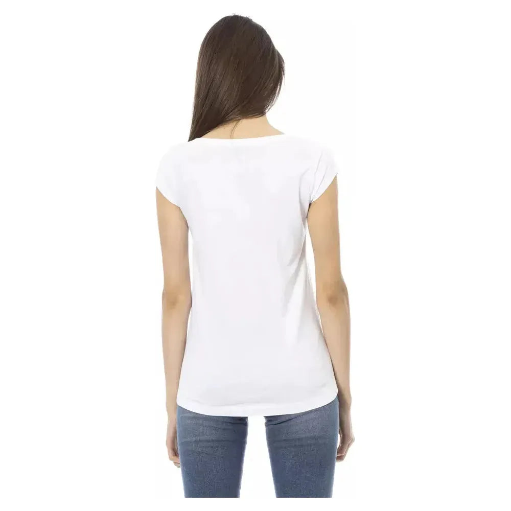 Trussardi Action White Cotton Women T-Shirt Trussardi Action