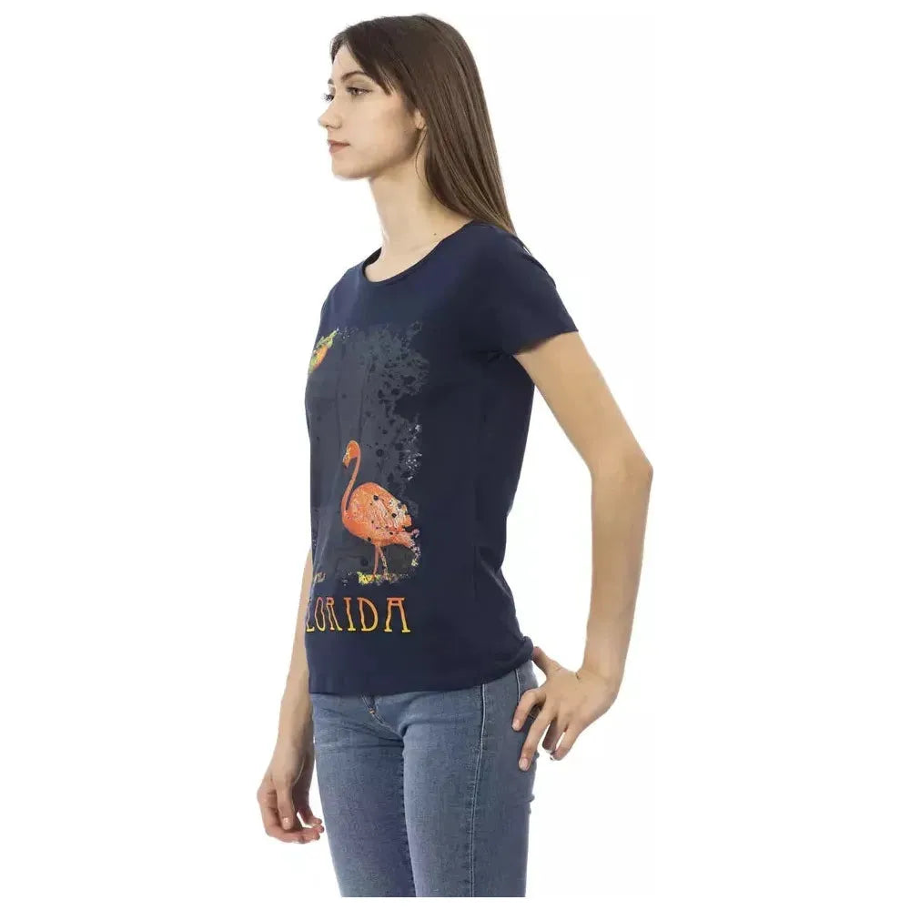 Trussardi Action Blue Cotton Women Top