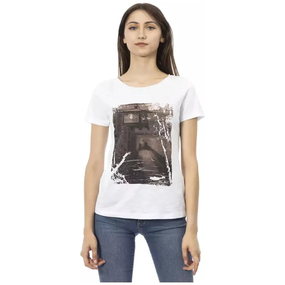 Trussardi Action White Cotton Women Top