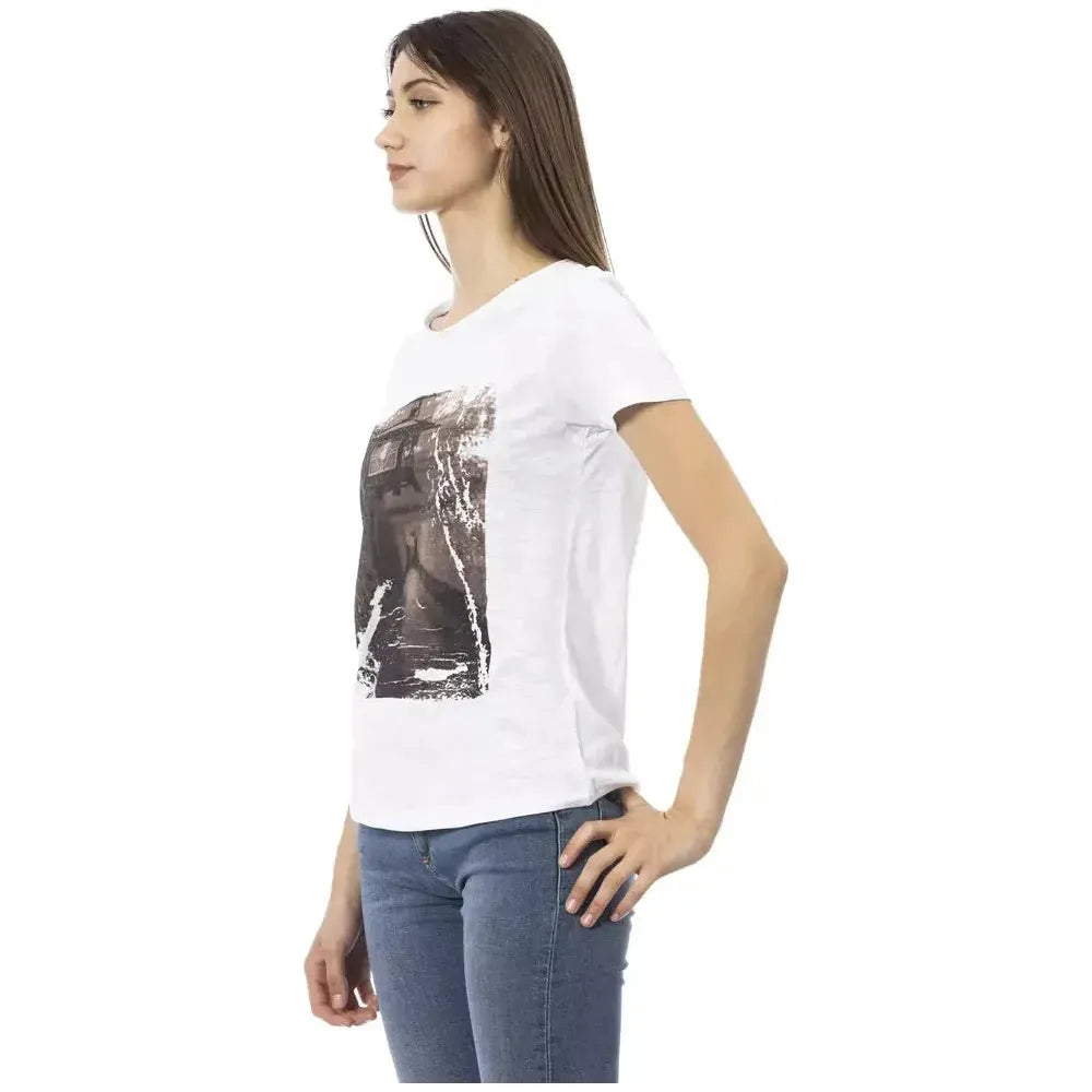 Trussardi Action White Cotton Women Top