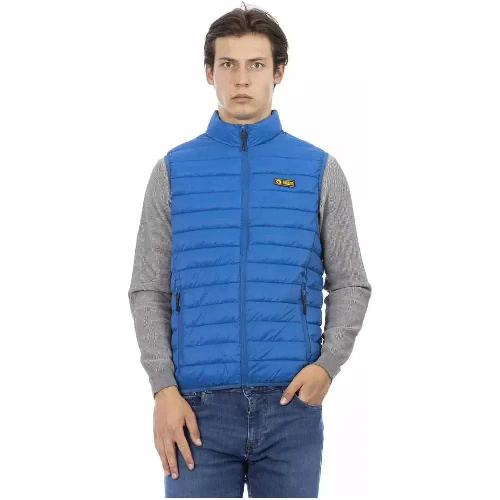 Ciesse Outdoor Blue Polyester Men Sleeveless Jacket