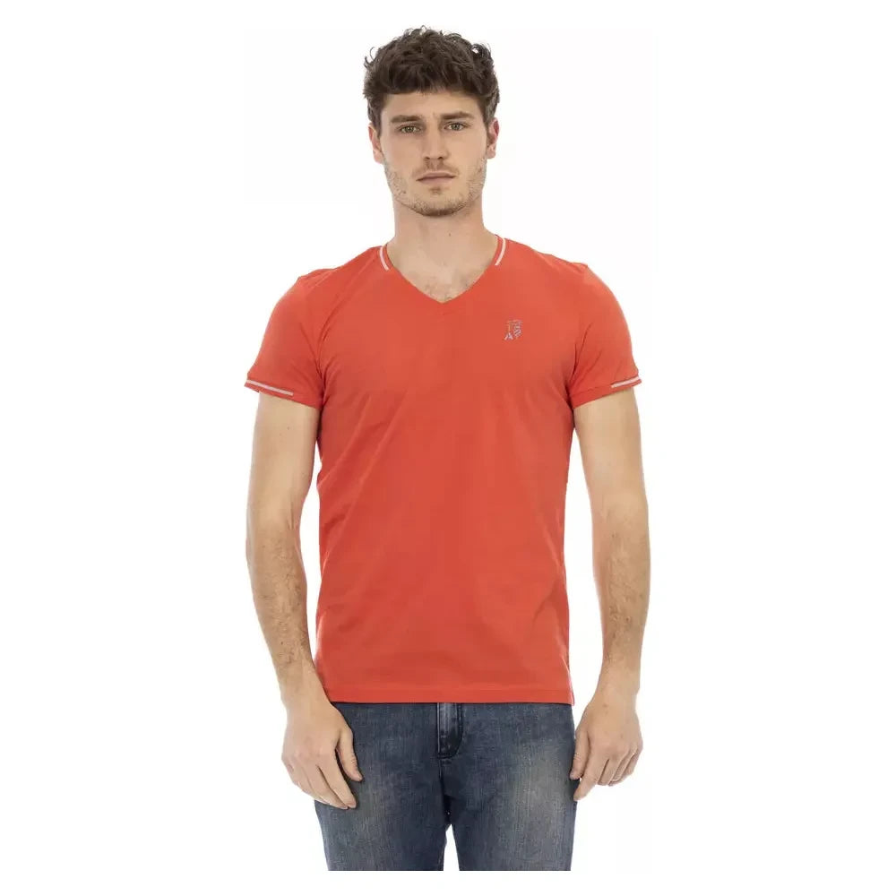 Trussardi Action Orange Cotton Men's T-Shirt Trussardi Action