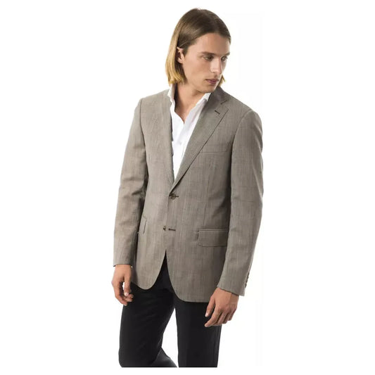 Uominitaliani Gray Wool Men's Blazer Uominitaliani