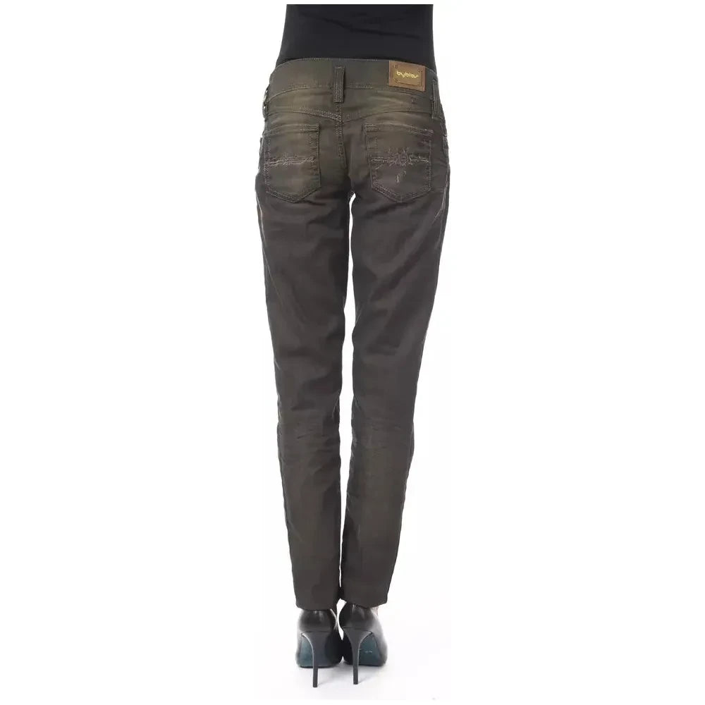 BYBLOS Black Cotton Women Jeans BYBLOS