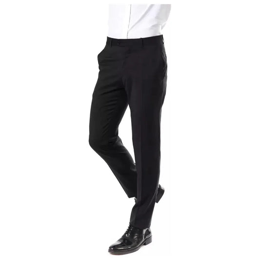 Uominitaliani Gray Wool Men's Suit Pant Uominitaliani