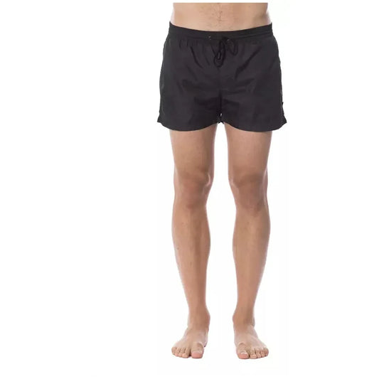 Roberto Cavalli Sport Black Polyester Men's Swimwear Roberto Cavalli Sport