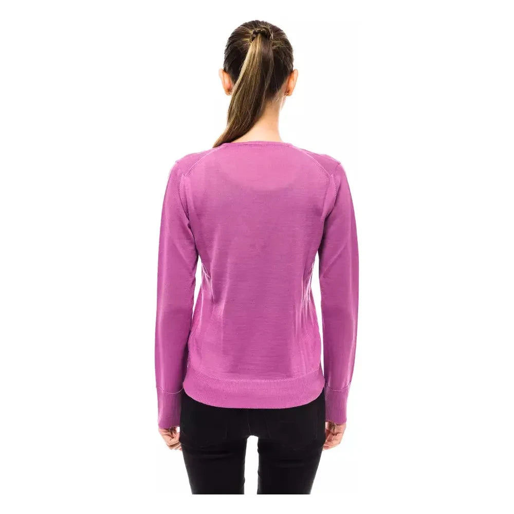 Montana Blu Pink Wool Women Sweater Montana Blu