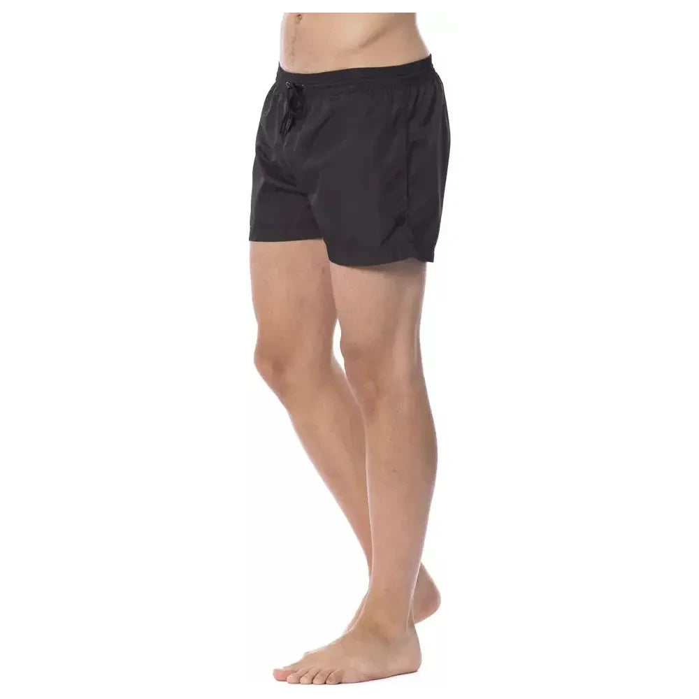 Roberto Cavalli Sport Black Polyester Men Swimwear Roberto Cavalli Sport