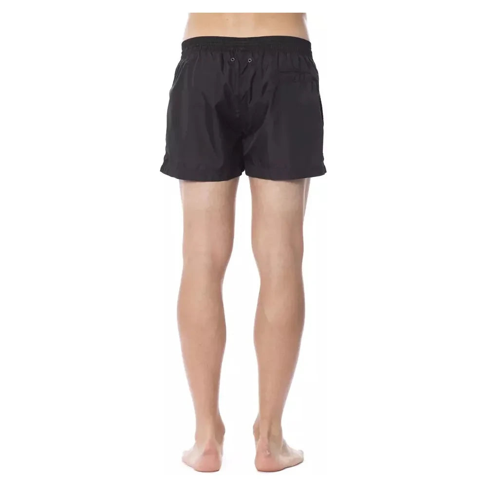 Roberto Cavalli Sport Black Polyester Men Swimwear Roberto Cavalli Sport