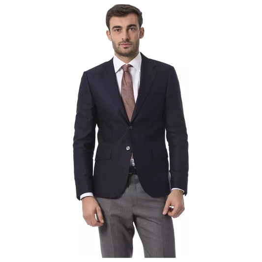 Billionaire Italian Couture Blue Wool Men's Blazer Billionaire Italian Couture