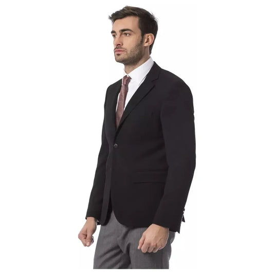 Billionaire Italian Couture Black Wool Men Blazer Billionaire Italian Couture