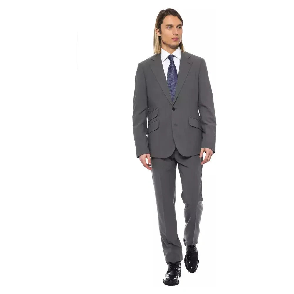 Billionaire Italian Couture Gray Wool Men Suit Billionaire Italian Couture