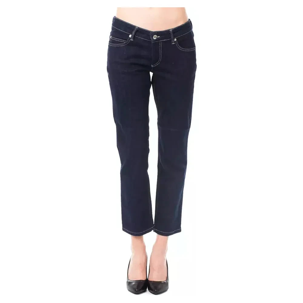 Ungaro Fever Blue Cotton Women's Capri Jeans Ungaro Fever