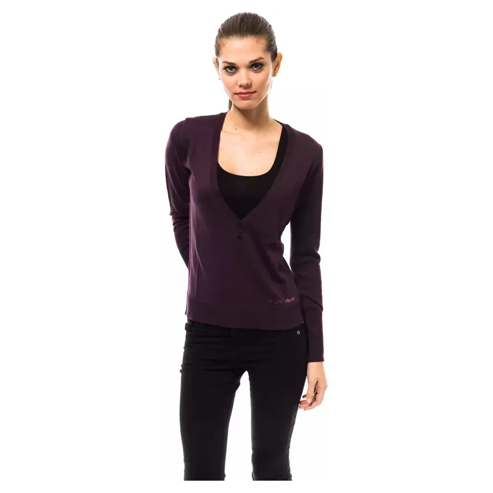 Ungaro Fever Purple Wool Women Sweater Ungaro Fever