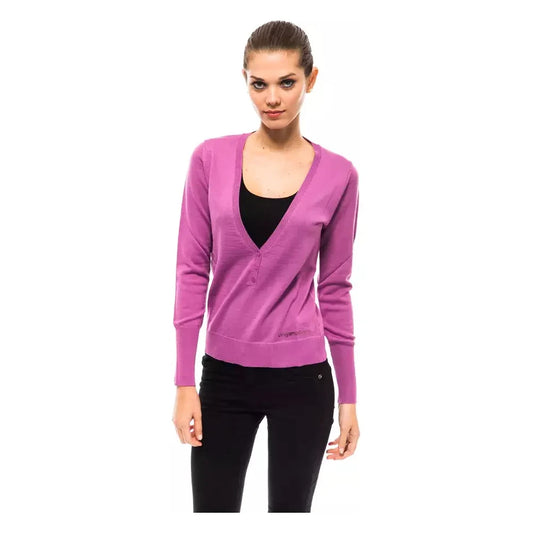 Ungaro Fever Purple Wool Women Sweater Ungaro Fever