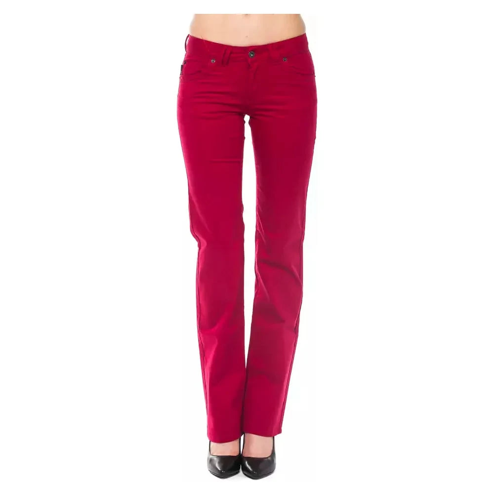 Ungaro Fever Red Cotton Women Pants Ungaro Fever