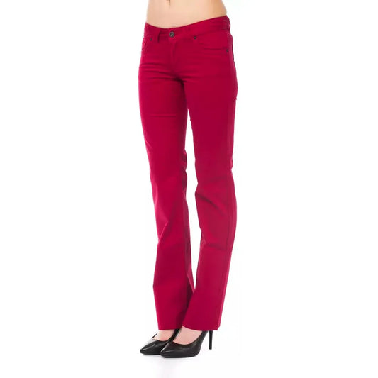 Ungaro Fever Red Cotton Women Pants Ungaro Fever