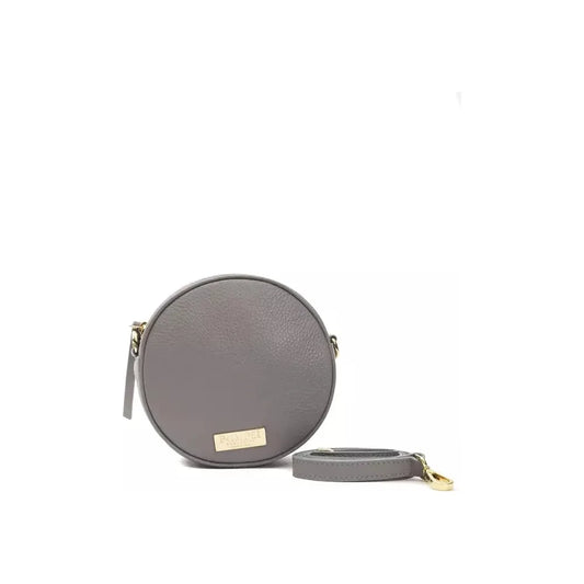 Pompei Donatella Gray Leather Women Crossbody Crossbody Bag Pompei Donatella