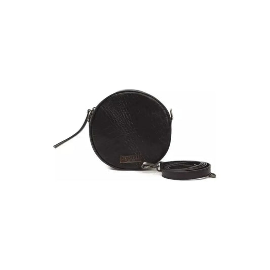 Pompei Donatella "Black Leather Women Crossbody Bag" Pompei Donatella