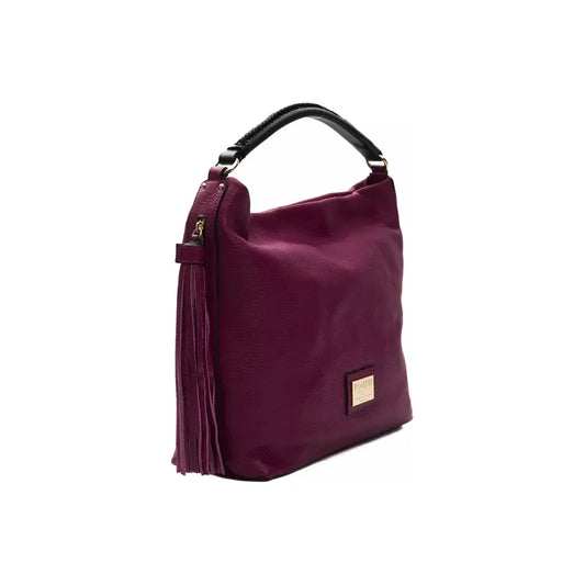 Pompei Donatella Elegant Burgundy Leather Shoulder Bag Pompei Donatella