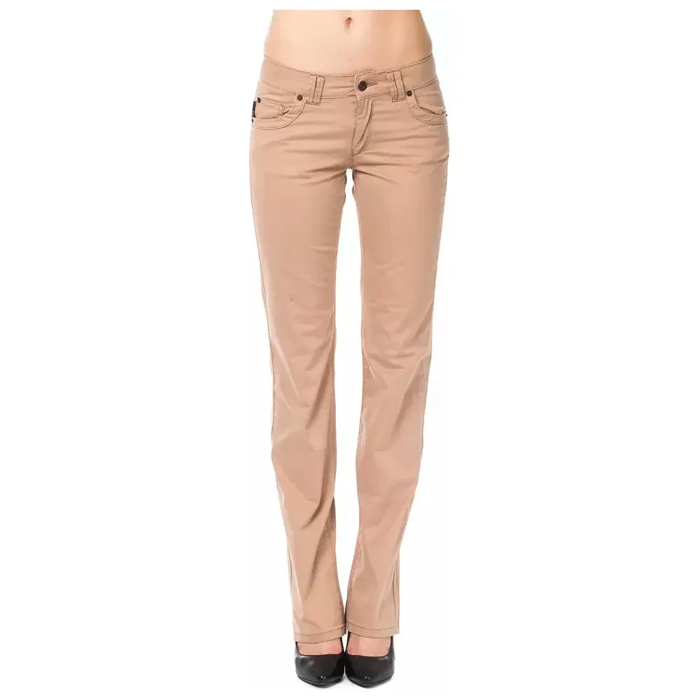 Ungaro Fever Beige Cotton Women Pants Ungaro Fever