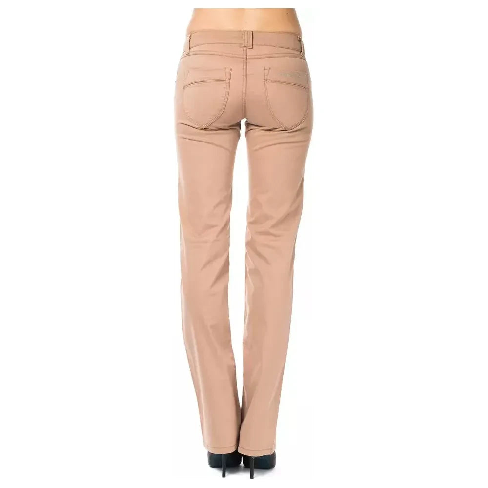 Ungaro Fever Beige Cotton Women Pants Ungaro Fever